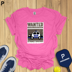 Wanted Banned Pickleball T-Shirt - Back View
