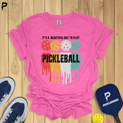 It's A Beautiful Day To Play Pickleball T-shrit - Size Chart