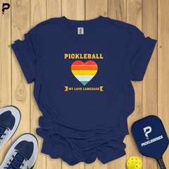 Pickleball My Love Language Pickleball T-shirt For Women - Size Chart