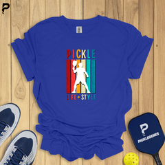 Pickleball Life Style Cool Pickleball T-shirt for Men and Women - Back View