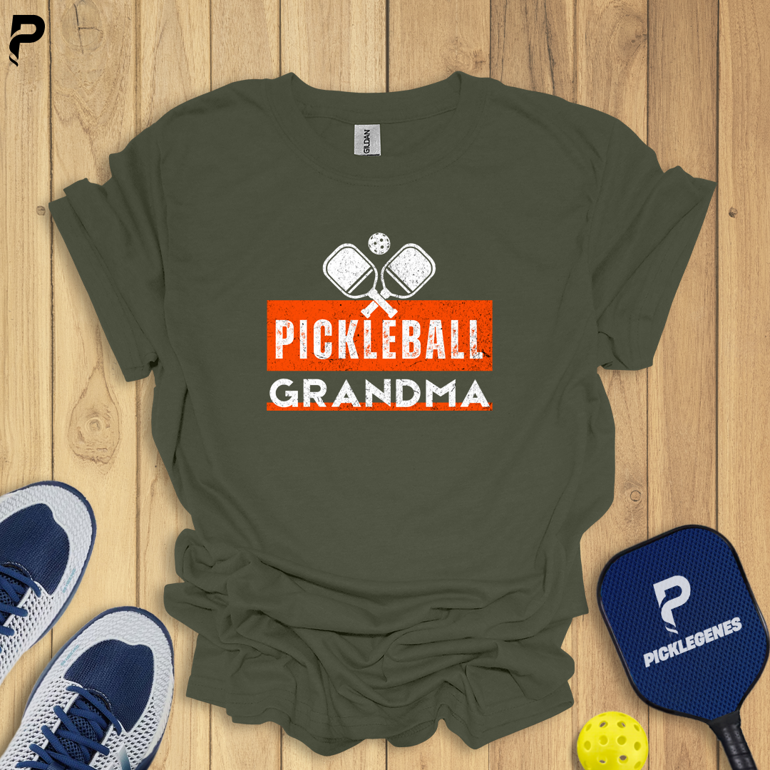 Pickleball Grandma Pickleball T-shirt - PickleGenes Pickleball T-Shirt