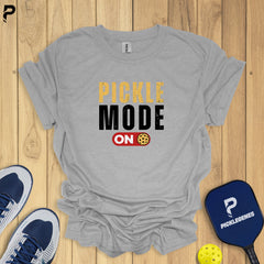 Pickle Mode on Cool Pickleball T-shirt - Size Chart