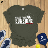 Create Your Sunshine Pickleball T-shirt for men and women, stylish and comfortable pickleball shirt.