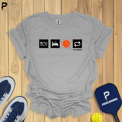Eat Sleep Pickle Repeat Pickleball T-shirt - Pickleball Clothing & Accessories