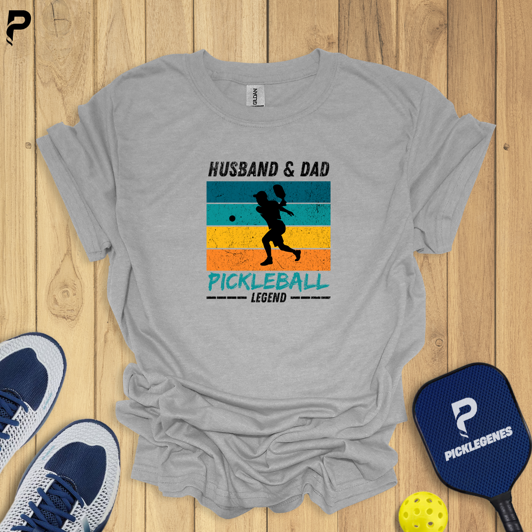 Husband Dad Pickleball T-shirt - Back View