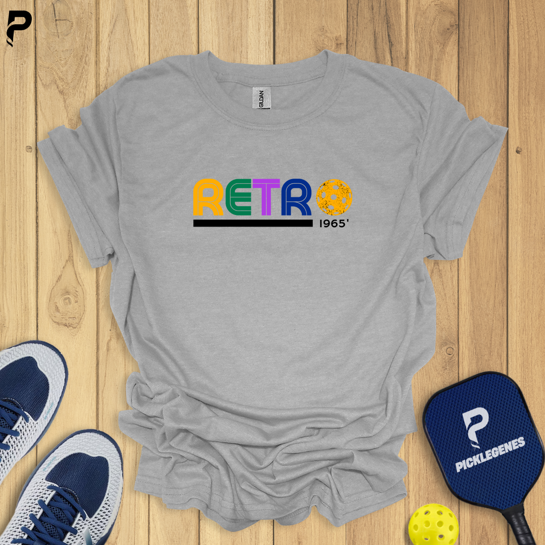 Retro Pickleball T-shirt - Back View