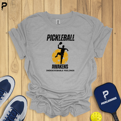 Pickleball Awakens Indescribable Feelings Athletic Pickleball T-shirt for Pickleball Players - Size Chart
