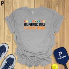 The Periodic Table Athletic Pickleball Tshirt for Men & Women - Size Chart