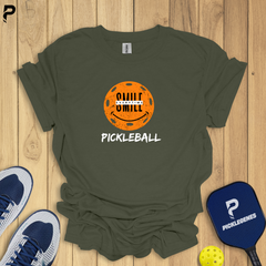 Smile Everytime Funny Pickleball T-shirt - Pickleball T-Shirt Design 4