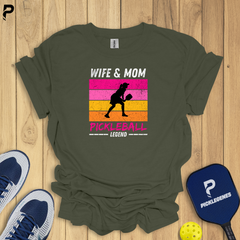 Wife Mom Pickleball Legend Pickleball T-shirt - Pickleball T-Shirt Design 4