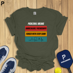 Unbreakable Friendship Pickleball T-shirt - Back View
