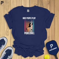 Nice People Play Pickleball T-Shirts & T-Shirt Designs for Men and Women - Size Chart