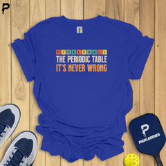 The Periodic Table Athletic Pickleball Tshirt for Men & Women - Pickleball T-Shirt Design 6