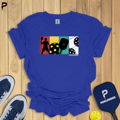Picklegenes Brand Animated Pickleball T-shirt - Back View