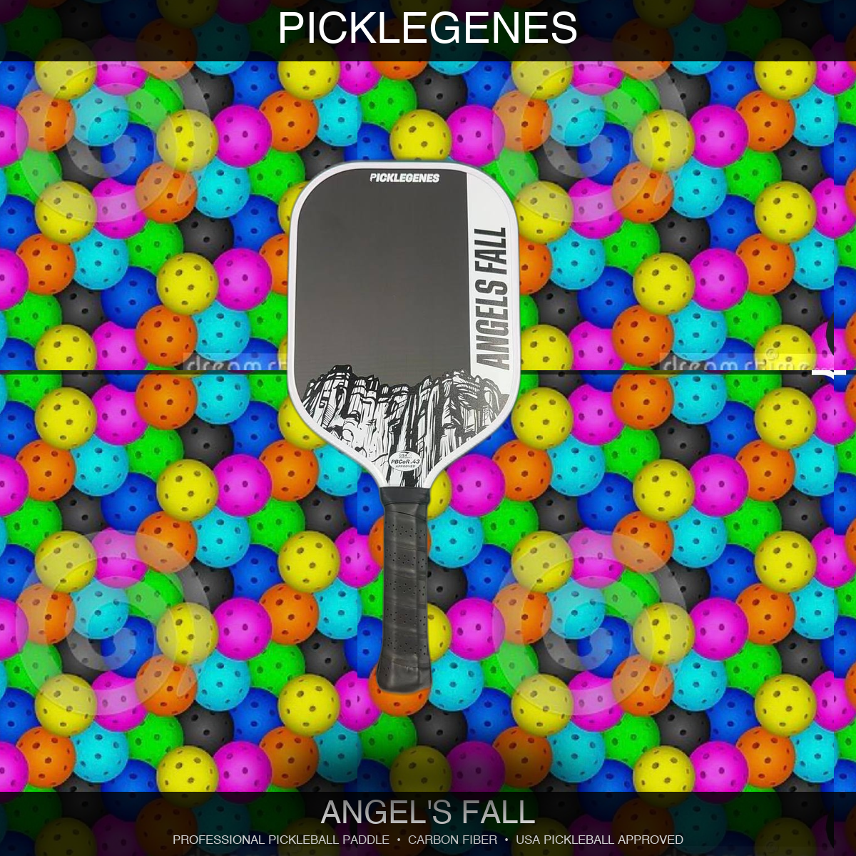 Angel's Fall Professional Pickleball Paddle by PickleGenes