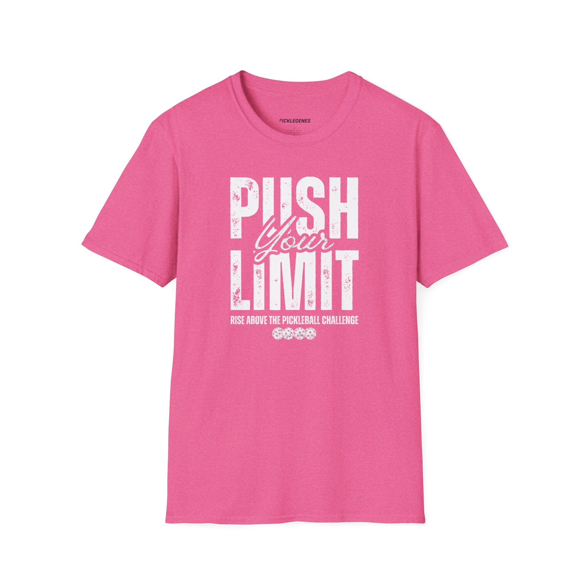 Push Your Limit Athletic Pickleball T-shirt - Pickleball T-Shirt Design 13