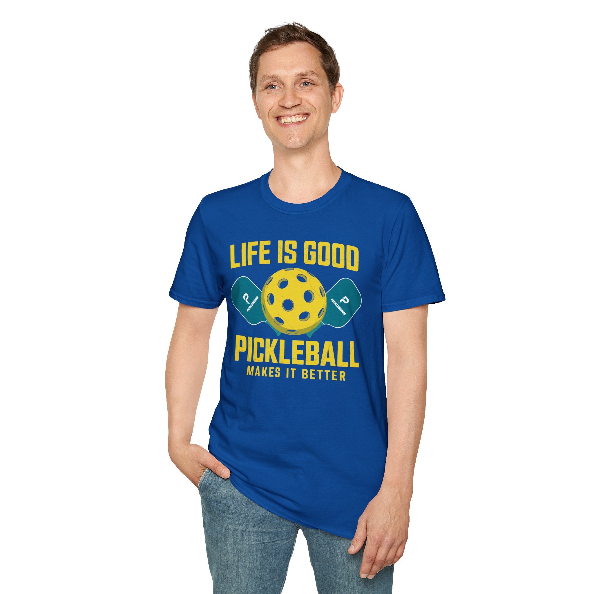 Life Is Good Funny Pickleball T-shirt - Pickleball T-Shirt Design 23
