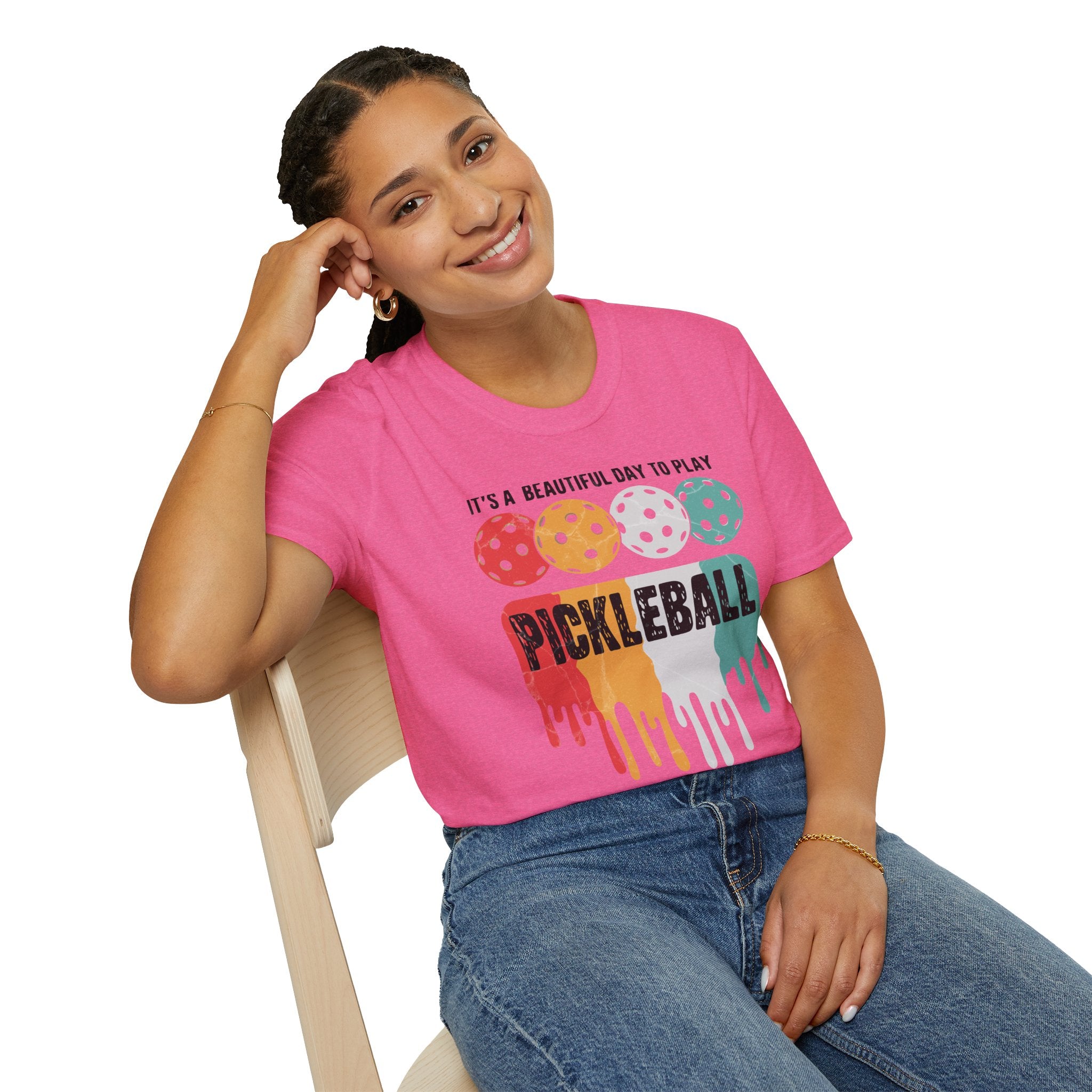 It's A Beautiful Day To Play Pickleball T-shrit - Pickleball T-Shirt Design 42