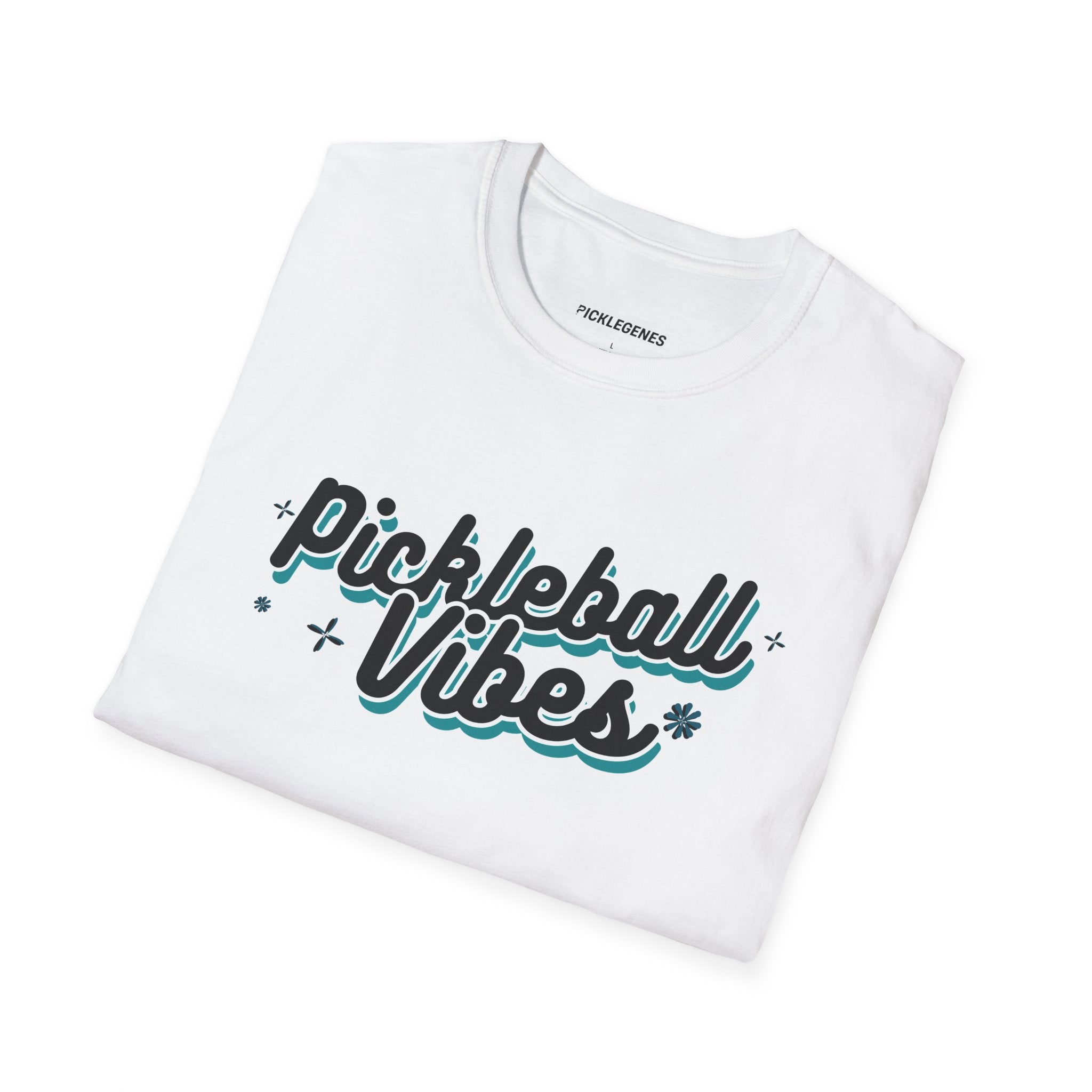 Pickleball Vibes Typo Pickleball T-Shirts - Pickleball T-Shirt Design 17