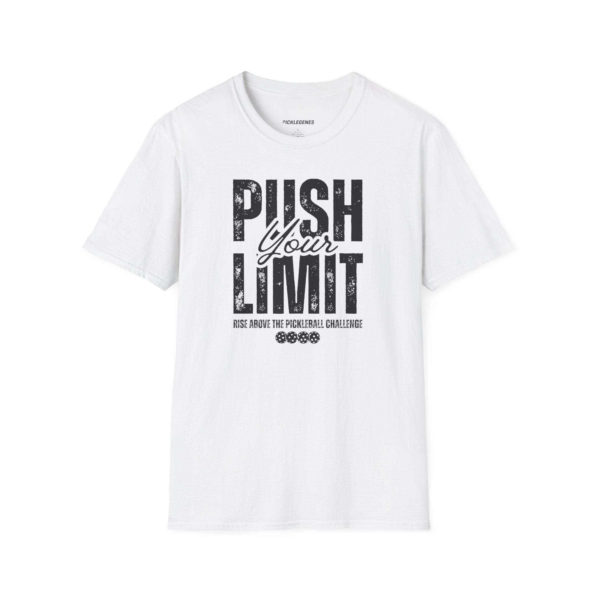 Push Your Limit Athletic Pickleball T-shirt - Pickleball T-Shirt Design 6