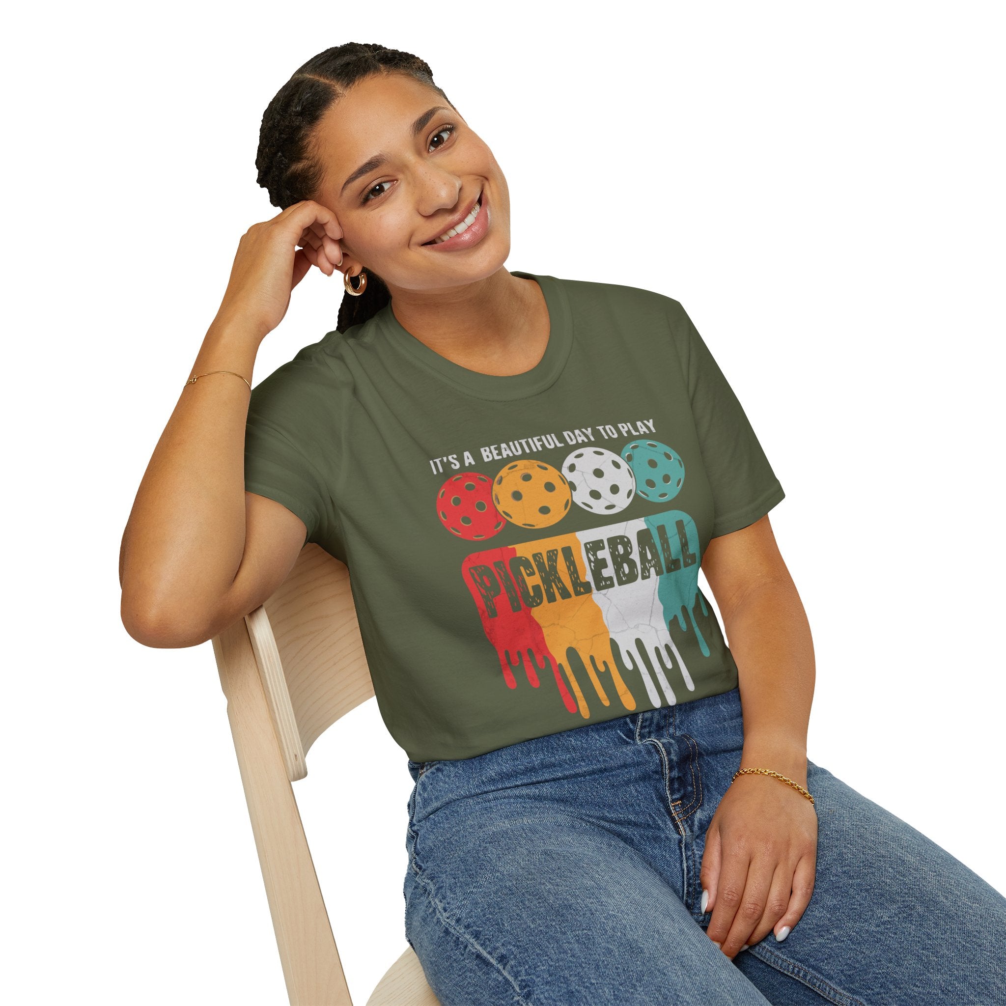 It's A Beautiful Day To Play Pickleball T-shrit - Pickleball T-Shirt Design 38