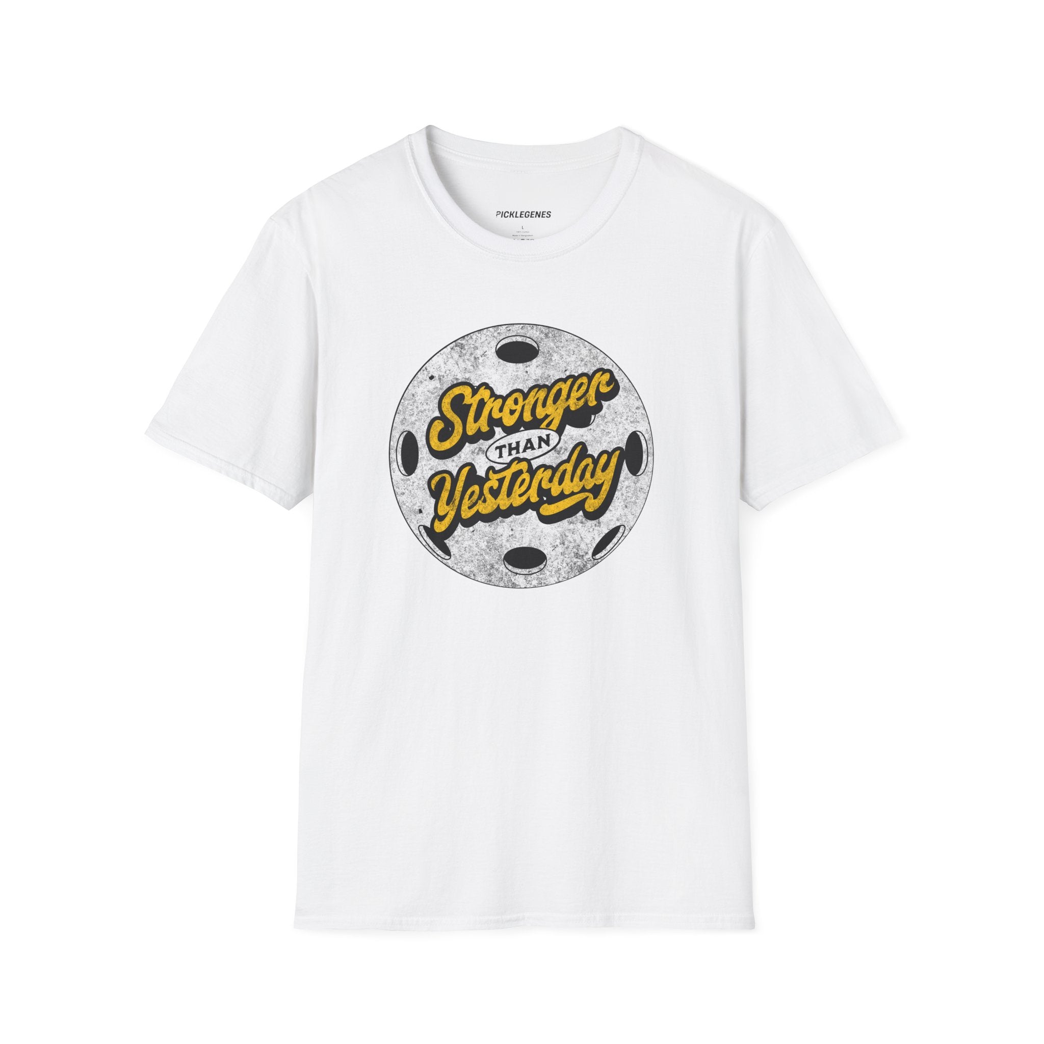 Stronger Than Yesterday Athletic Pickleball T-Shirt for Men & Women - Pickleball T-Shirt Design 6