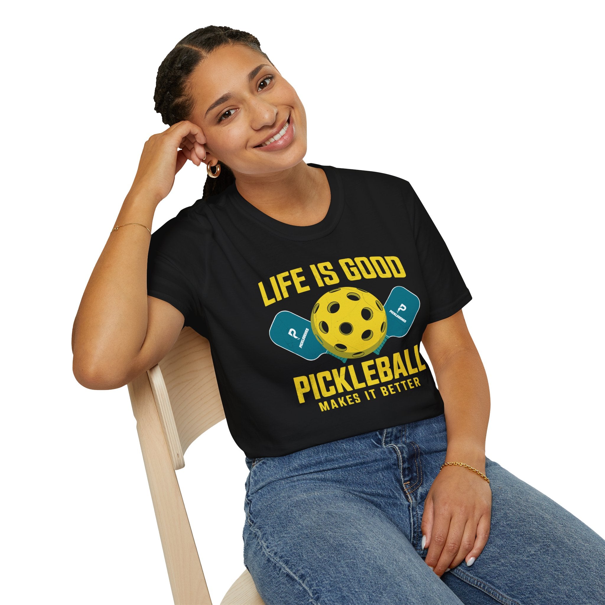 Life Is Good Funny Pickleball T-shirt - Pickleball T-Shirt Design 34