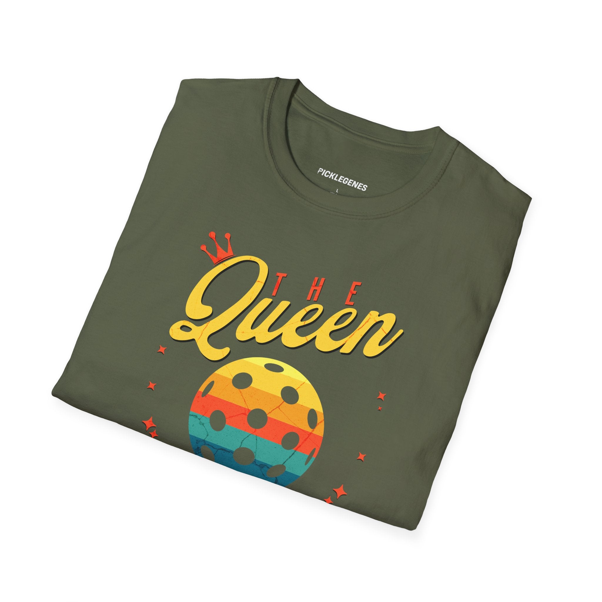 The Queen Of Pickleball T-shirt - Pickleball T-Shirt Design 26
