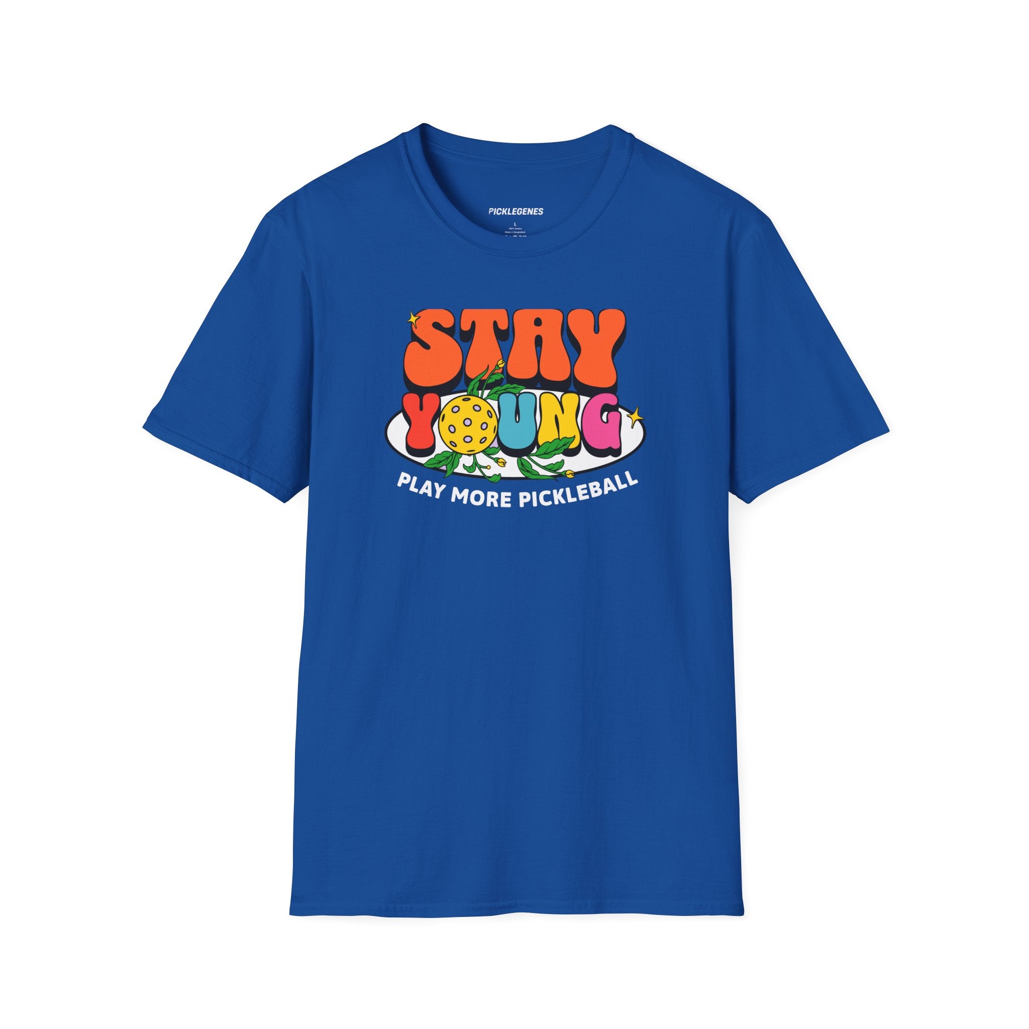 Stay Young Play More Pickleball T-shrit - Pickleball T-Shirt Design 12