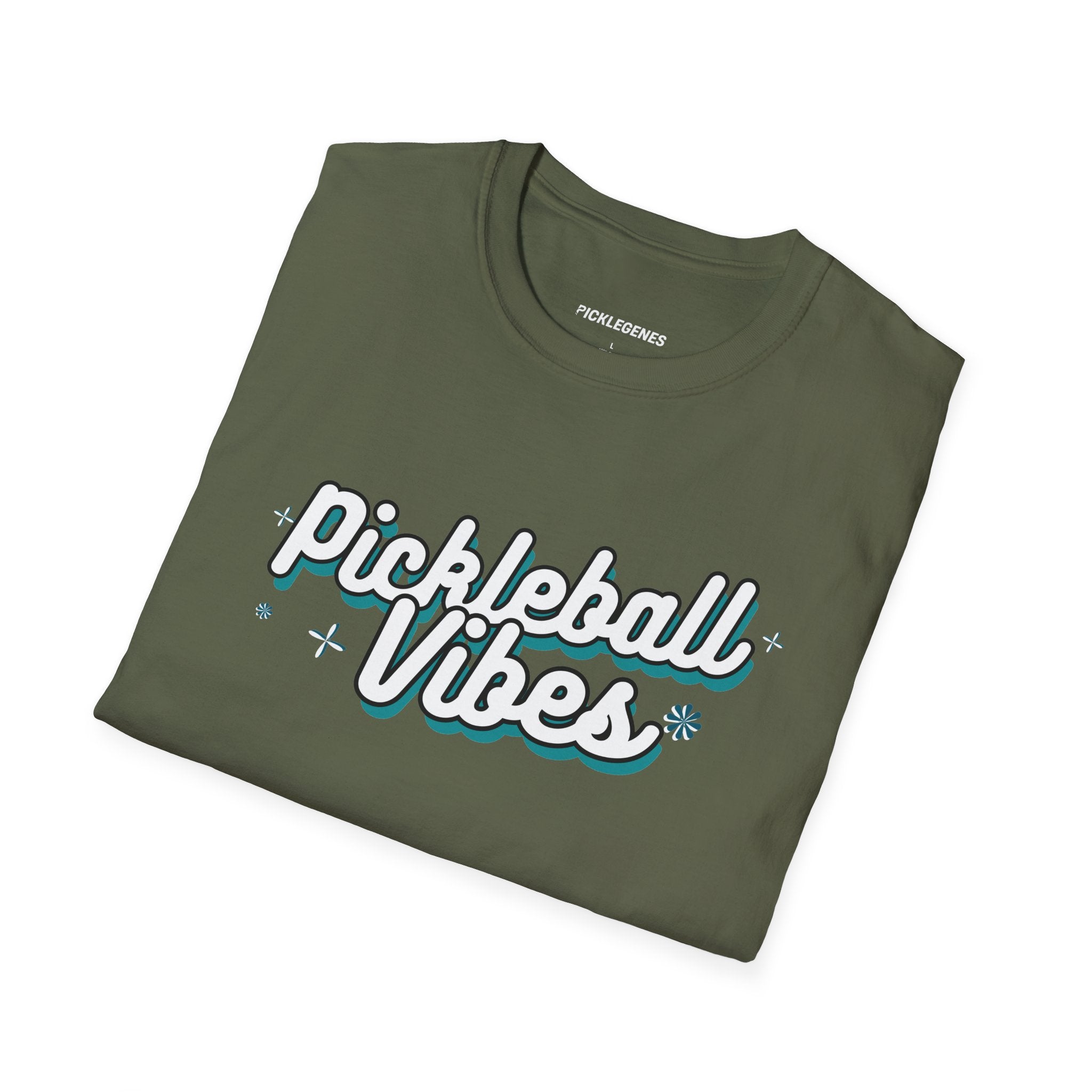 Pickleball Vibes Typo Pickleball T-Shirts - Pickleball T-Shirt Design 26