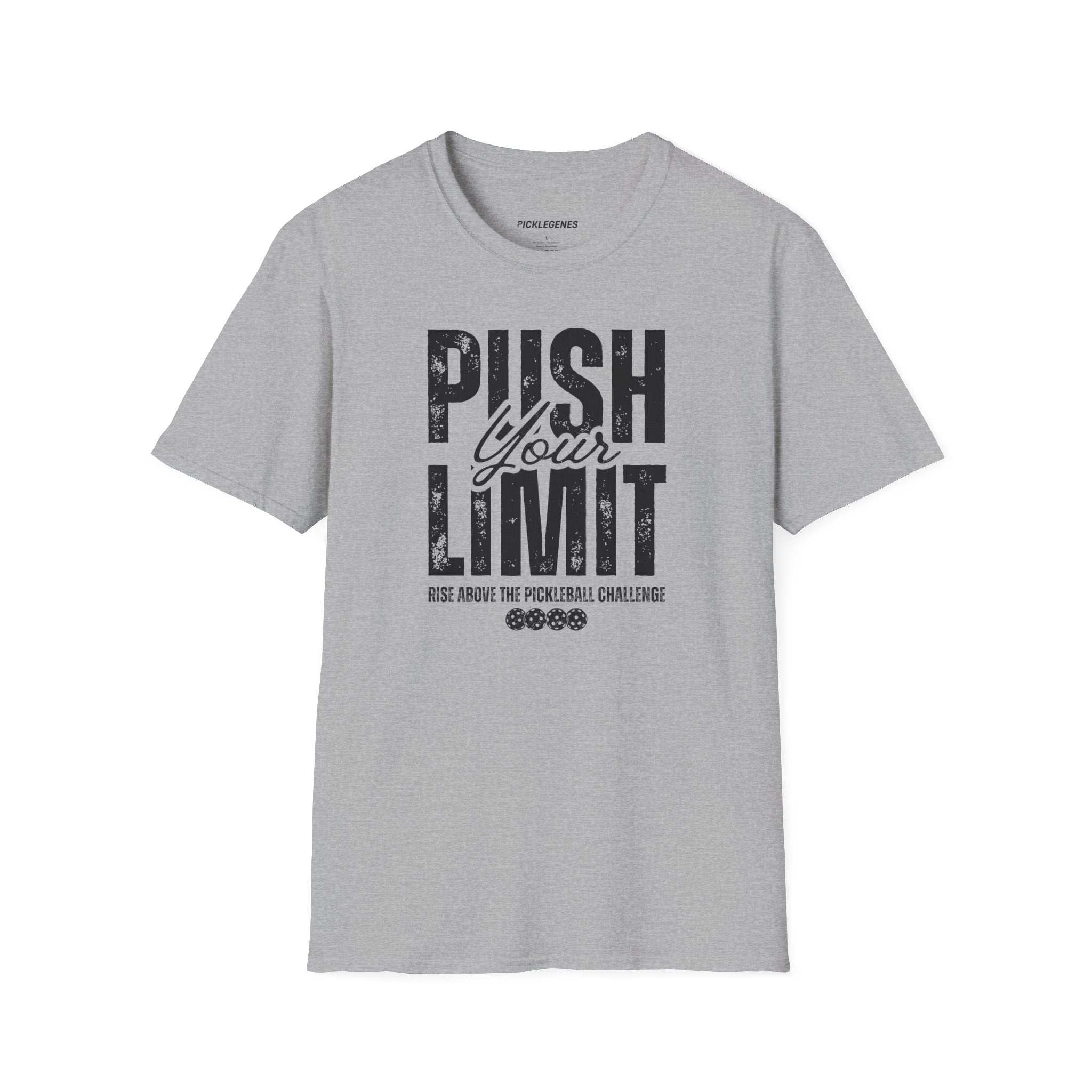 Push Your Limit Athletic Pickleball T-shirt - Pickleball T-Shirt Design 9