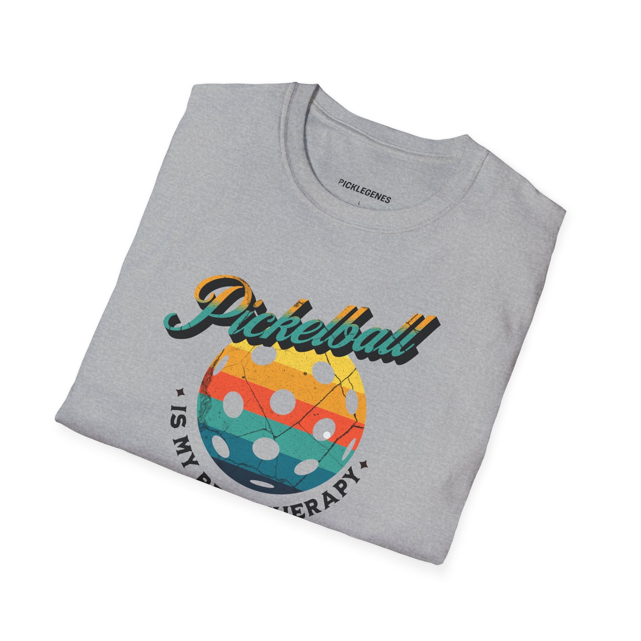 Pickleball Is My Best Therapy Funny Pickleball T-shirt - Pickleball T-Shirt Design 23
