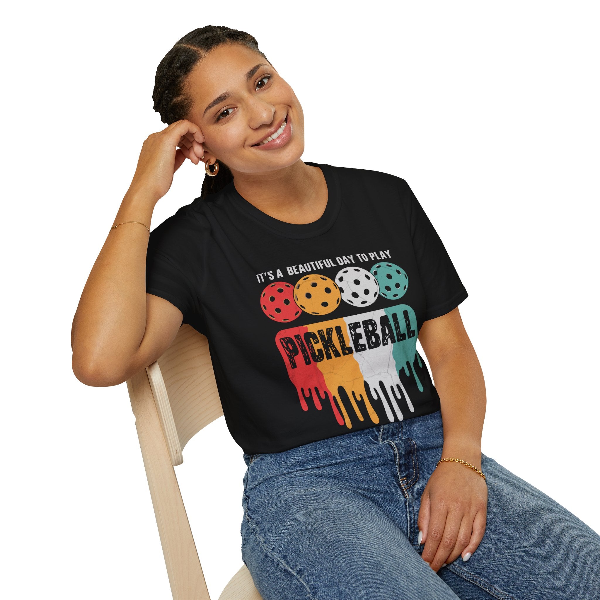 It's A Beautiful Day To Play Pickleball T-shrit - Pickleball T-Shirt Design 34