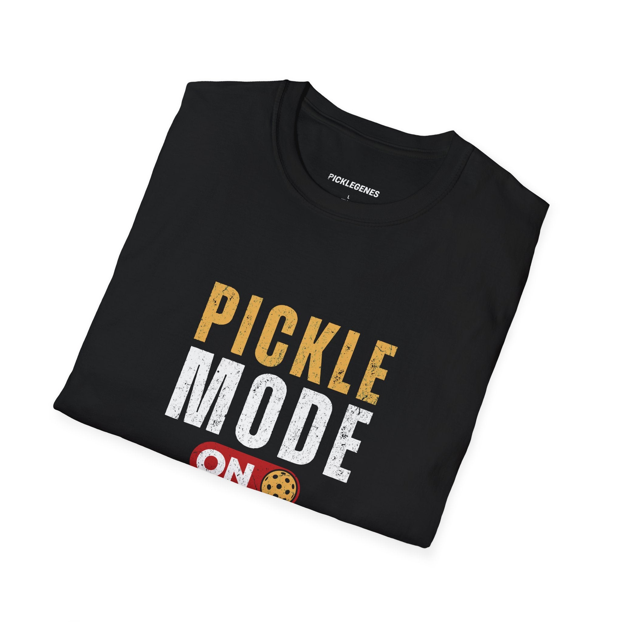 Pickle Mode on Cool Pickleball T-shirt - Pickleball T-Shirt Design 20