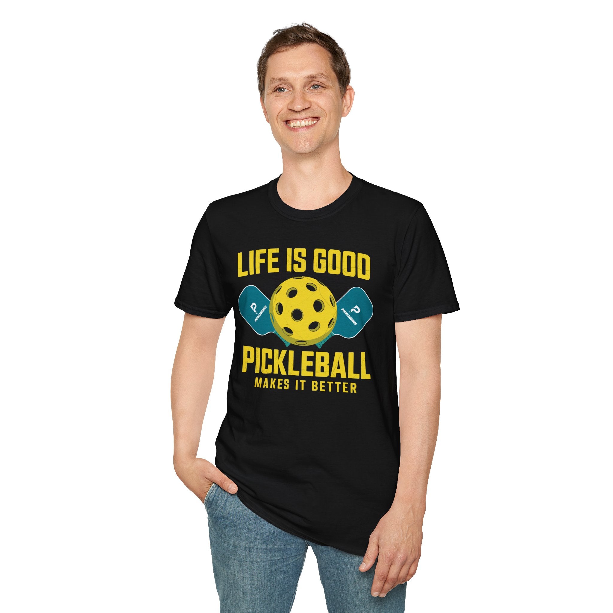 Life Is Good Funny Pickleball T-shirt - Pickleball T-Shirt Design 31