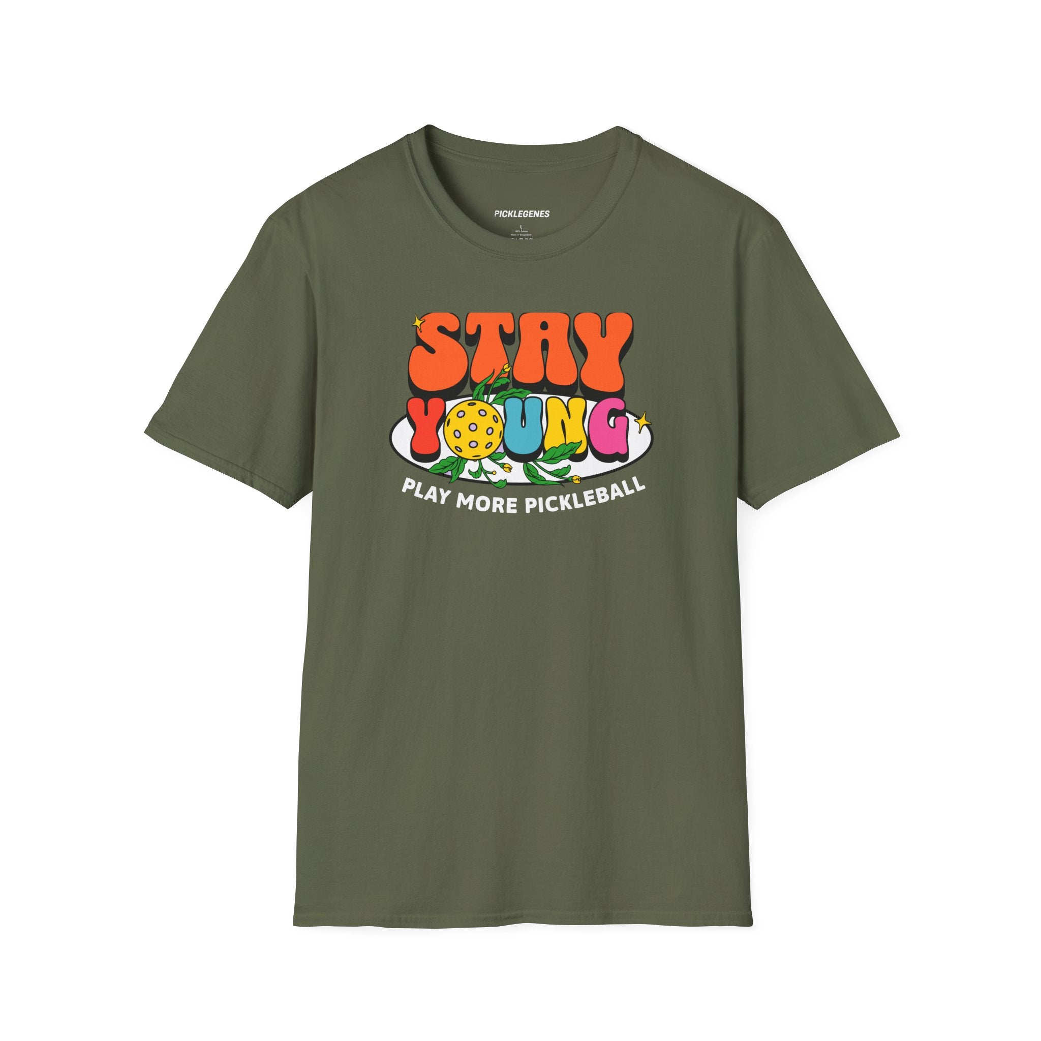 Stay Young Play More Pickleball T-shrit - Pickleball T-Shirt Design 11