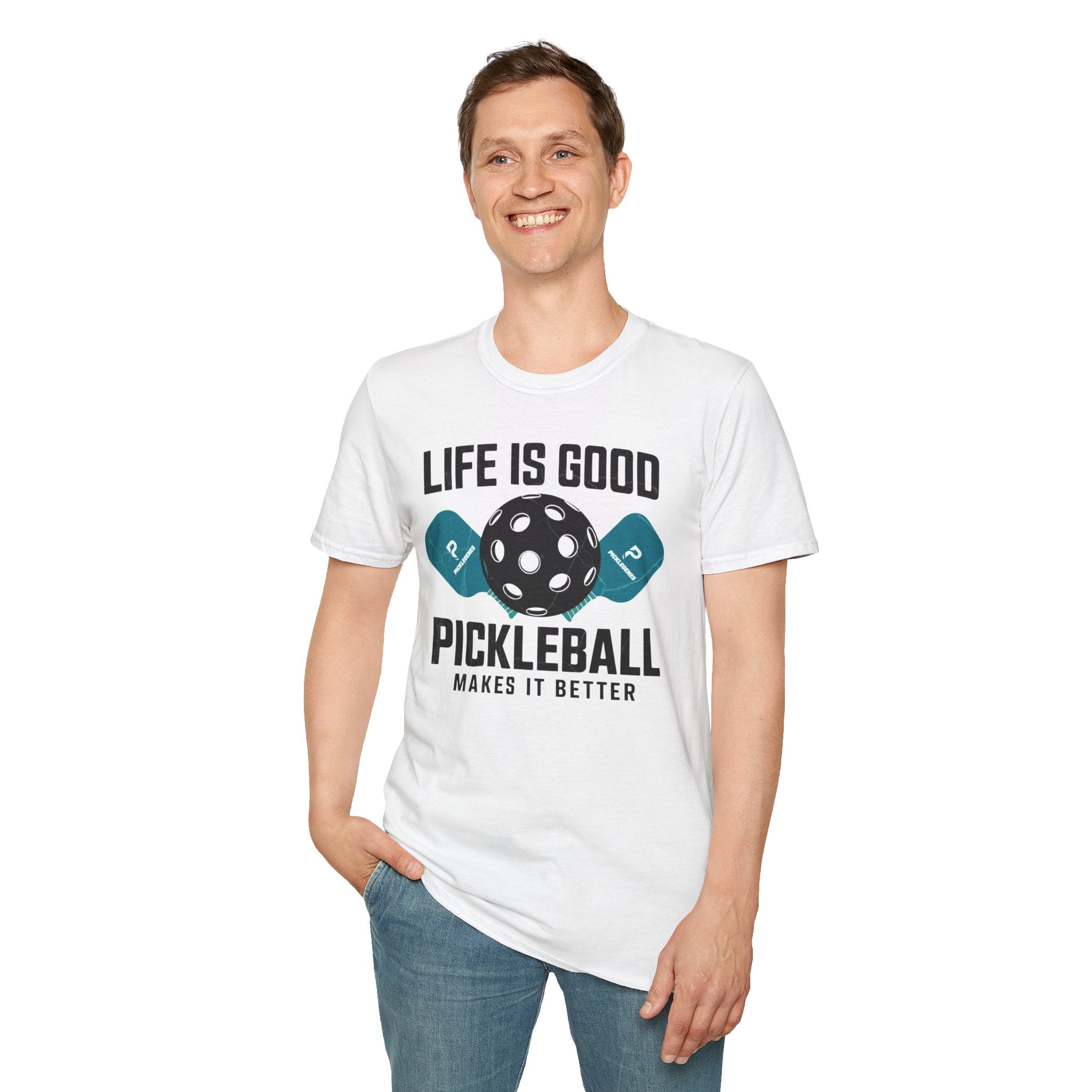 Life Is Good Funny Pickleball T-shirt - Pickleball T-Shirt Design 15