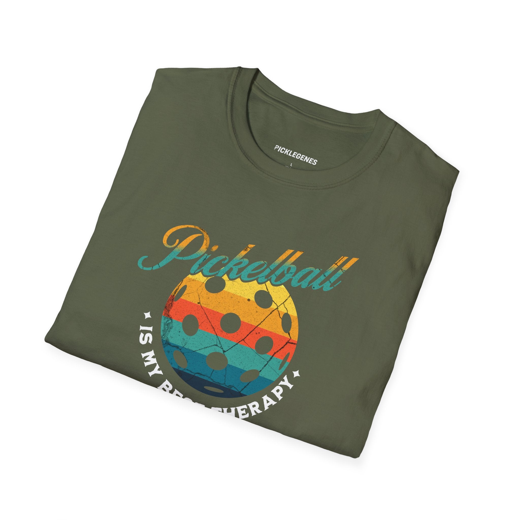Pickleball Is My Best Therapy Funny Pickleball T-shirt - Pickleball T-Shirt Design 26