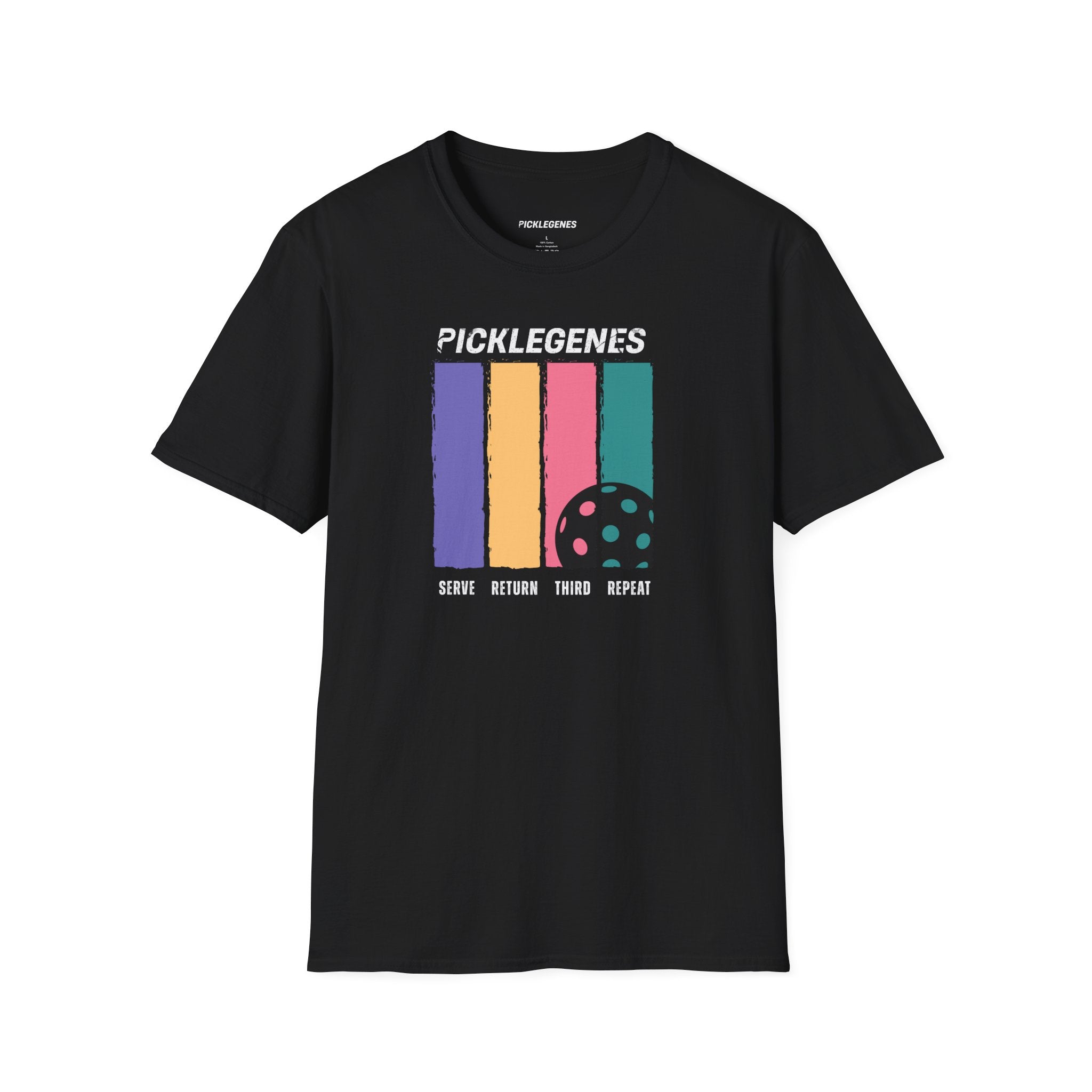 Serve Return Third Repeat Pickleball T-shirt - Pickleball T-Shirt Design 9
