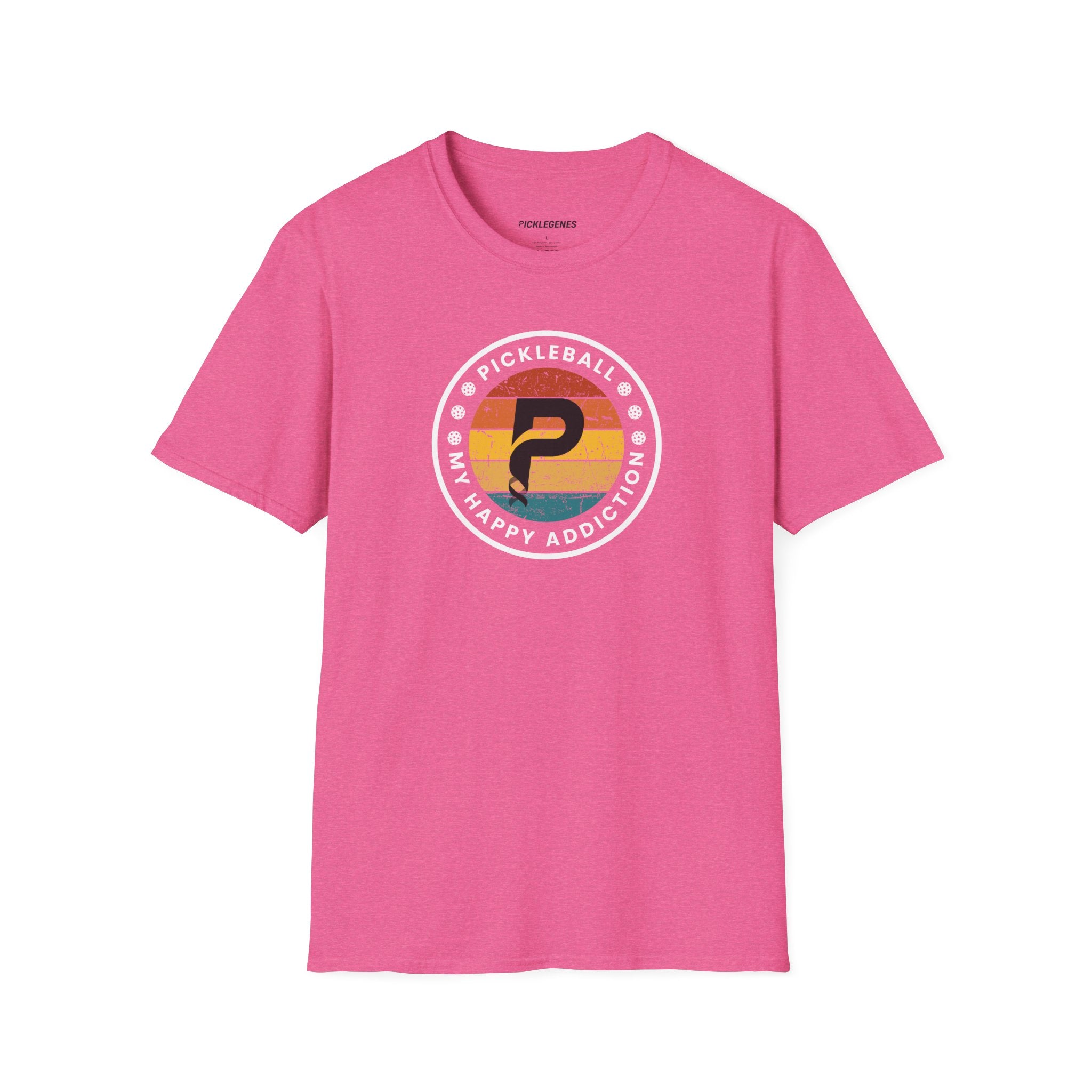 Pickleball My Happy Addiction Pickleball T-shirt - Pickleball T-Shirt Design 13
