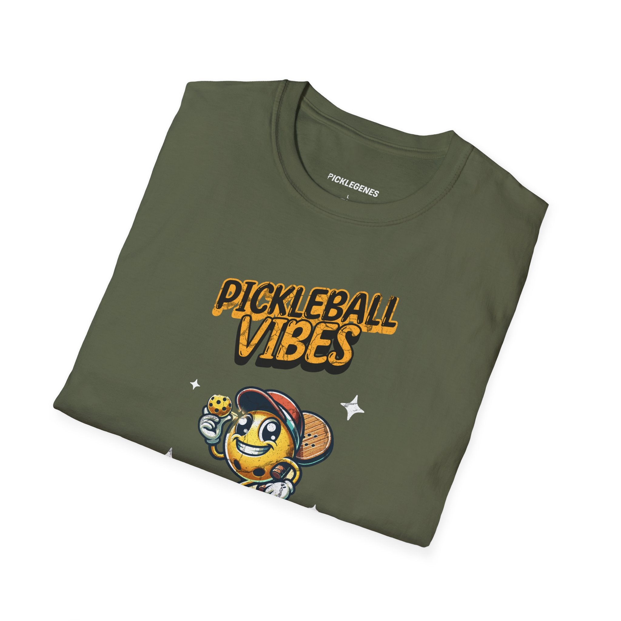 Pickleball Vibes Animated Funny Pickleball T-shirt for Pickleball Players - Pickleball T-Shirt Design 26