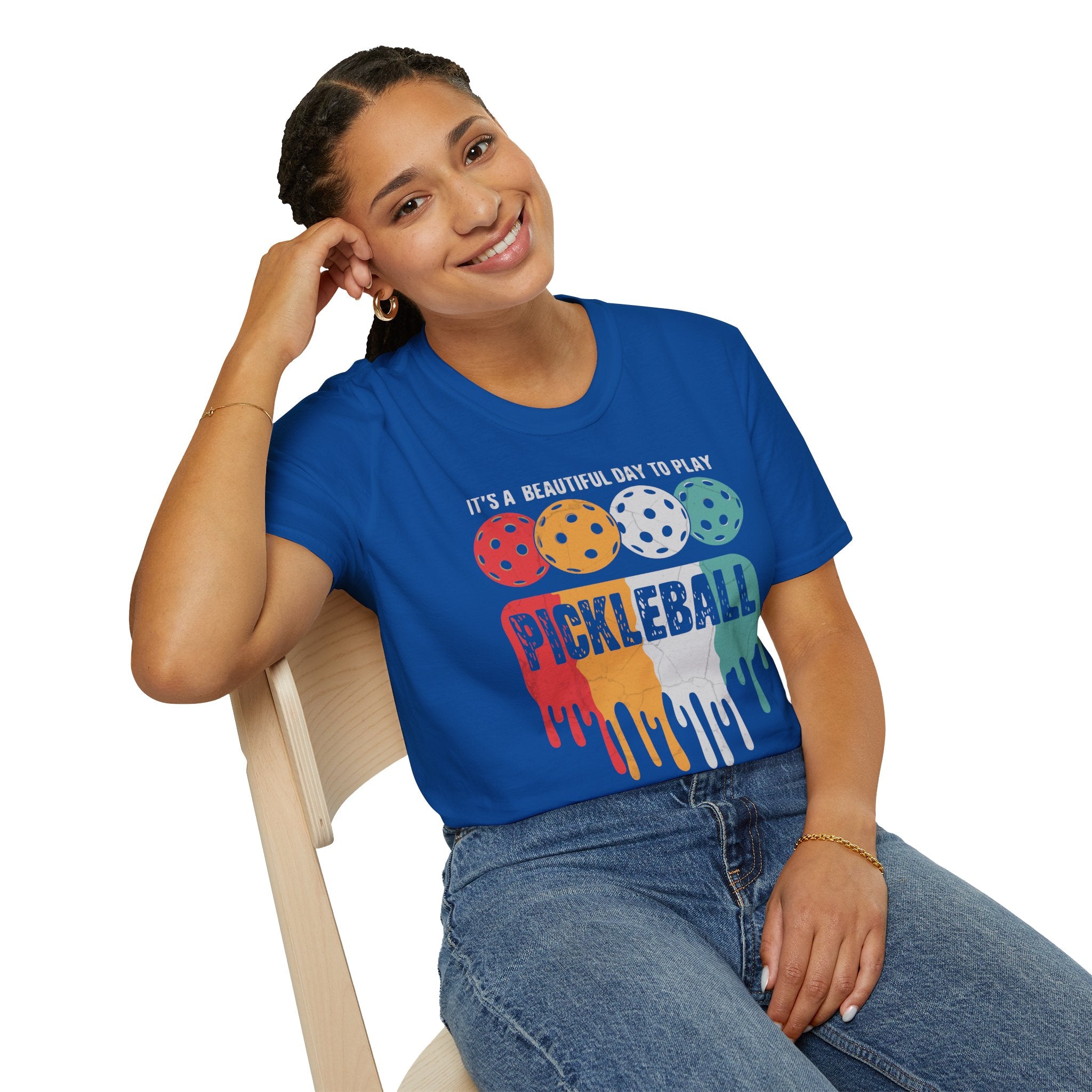 It's A Beautiful Day To Play Pickleball T-shrit - Pickleball T-Shirt Design 26