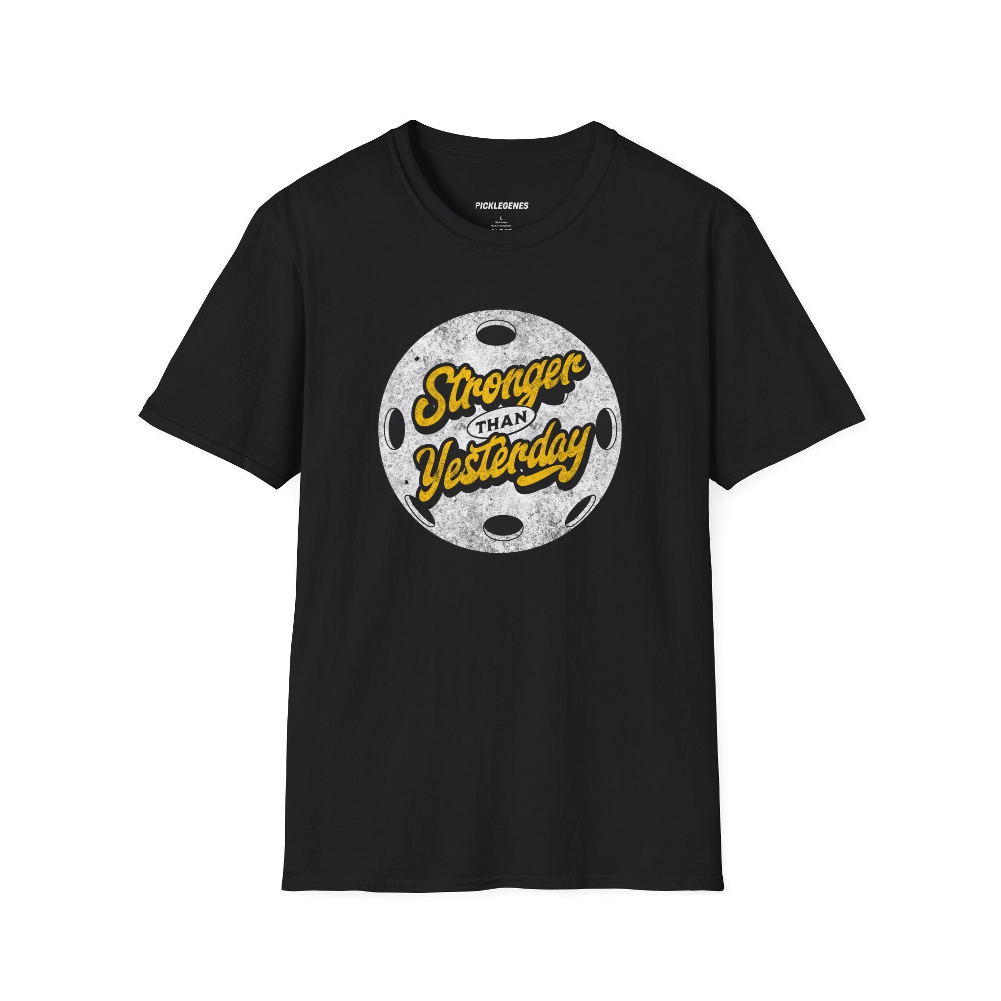 Stronger Than Yesterday Athletic Pickleball T-Shirt for Men & Women - Pickleball T-Shirt Design 7