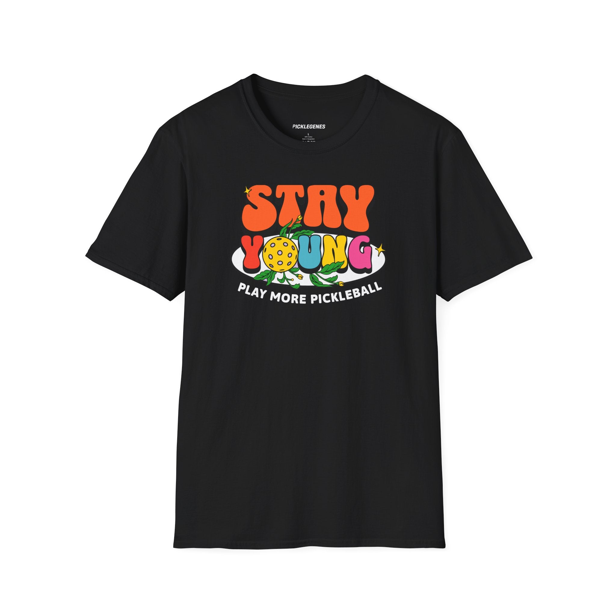 Stay Young Play More Pickleball T-shrit - Pickleball T-Shirt Design 9