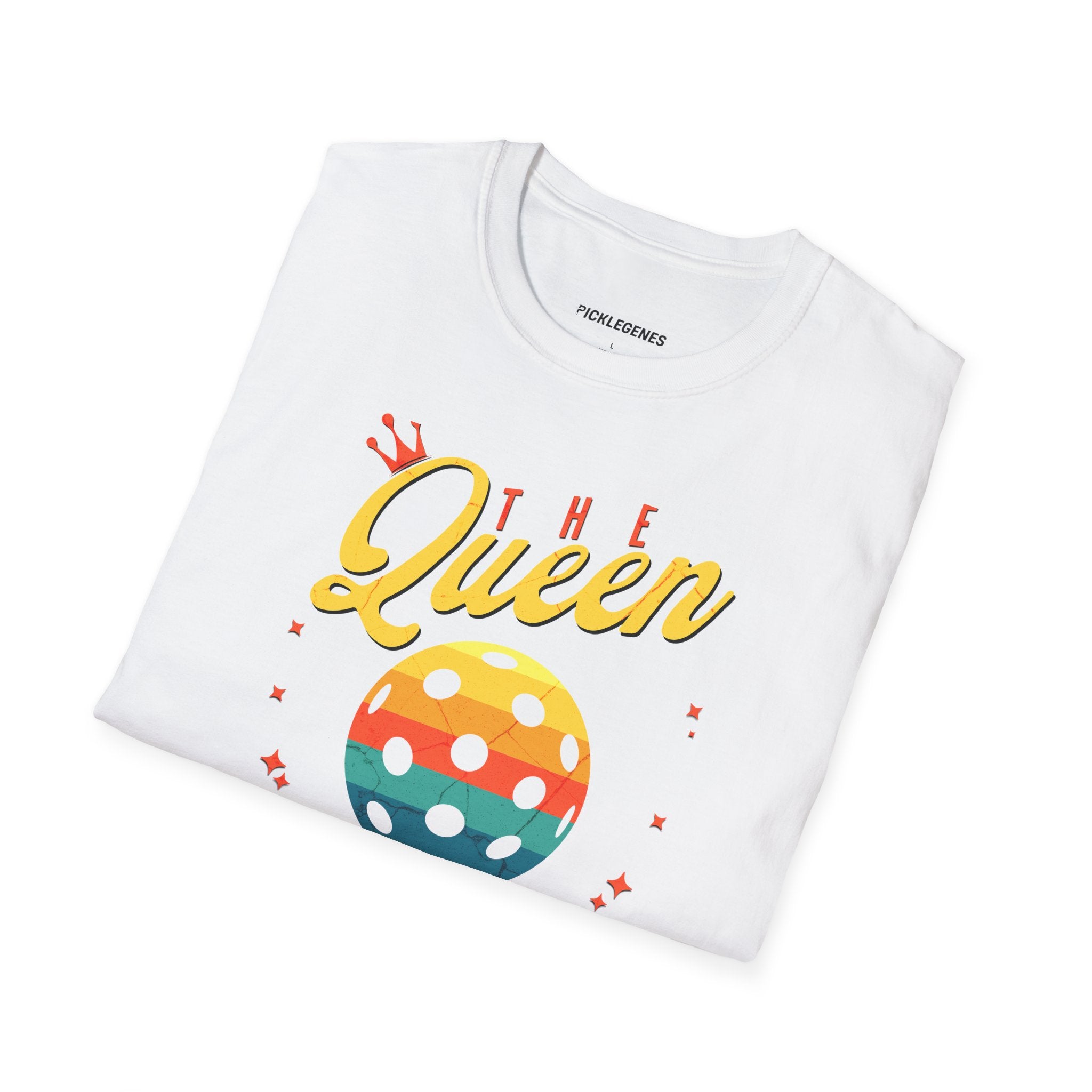 The Queen Of Pickleball T-shirt - Pickleball T-Shirt Design 17