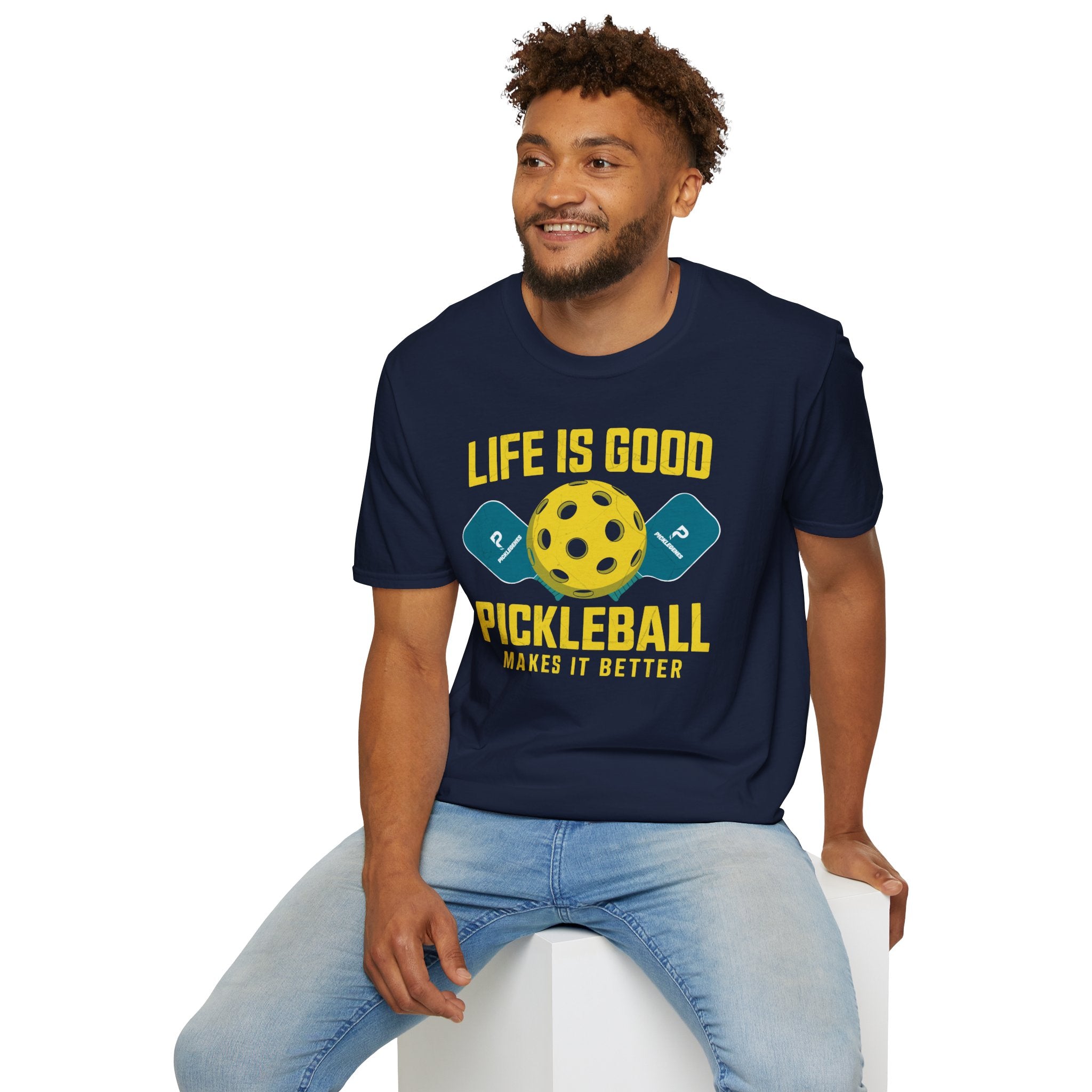 Life Is Good Funny Pickleball T-shirt - Pickleball T-Shirt Design 21