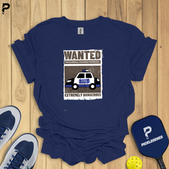 Wanted Banned Pickleball T-Shirt - Pickleball T-Shirt Design 4