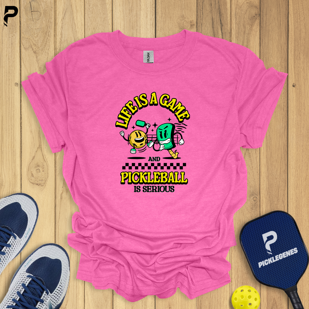 Life Is A Game Pickleball T-Shirt - Back View