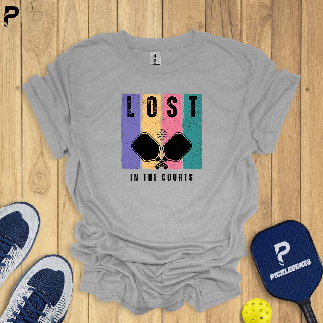 Lost In The Courts - Pickleball T-Shirt Design 5