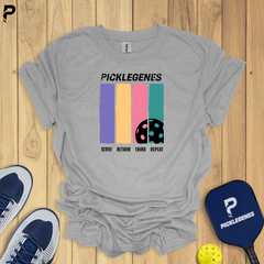 Serve Return Third Repeat Pickleball T-shirt - Pickleball T-Shirt Design 4
